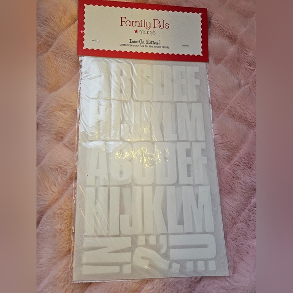 Other - White Pack Of Iron-On Letters